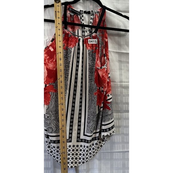 INC WOMEN TOP Size L Multi Color Sleeveless - Picture 9 of 13